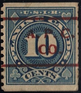 SC#RF20 10¢ Playing Card Stamp: Precancelled A.P.C. Co. (1926) Used