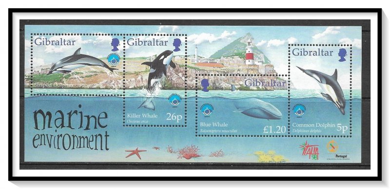 Gibraltar #764 Marine Life Mini-Sheet MNH