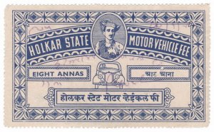 (I.B) India (Princely States) Revenue : Holkar State 8a (Motor Vehicle Fee)