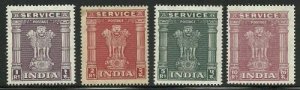 Album Treasures India Scott # O122-O125  1r-10r Asaka Pillar Officials MLH