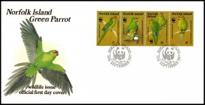 Norfolk Island 421 Parrots U/A FDC