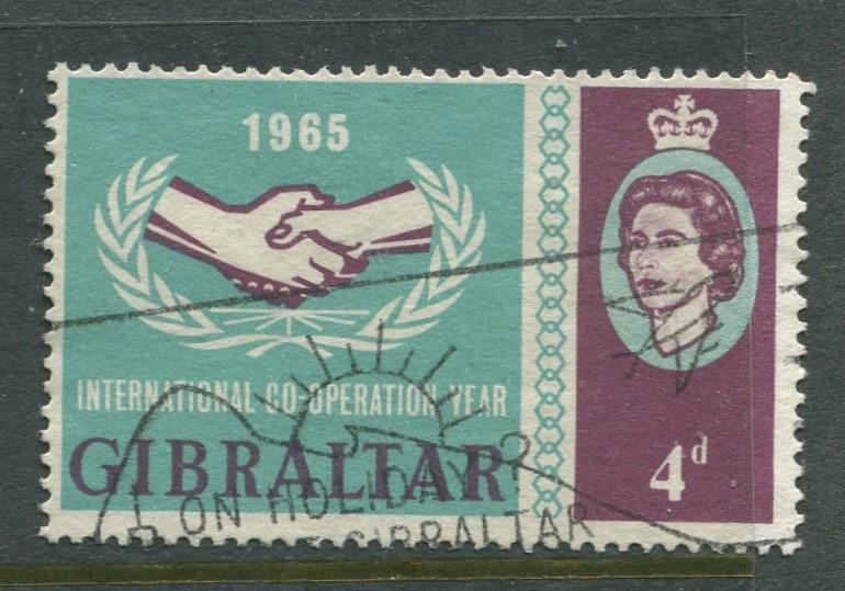 Gibraltar - Scott 170 - General Issue -1965 - FU - Single 4d Stamp