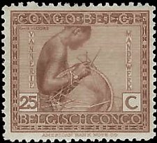 BELGIAN CONGO   #93 MH (2)