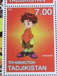 TAJIKISTAN STAMP:2001 RARE FAMOUS DIGIMON  STAMPS MNH FULL SHEET VERY FINE