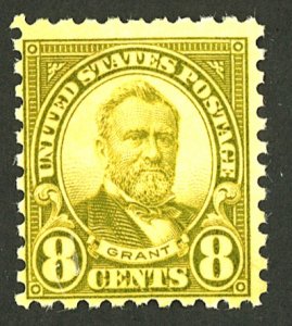 U.S. #589 MINT OG NH CREASE 