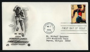 #3068m 32c Men's Running, Art Craft-PCS FDC **ANY 5=FREE SHIPPING**