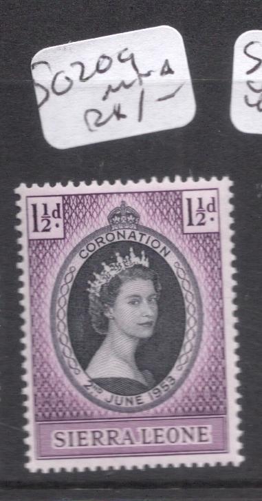 Sierra Leone QEII Coronation SG 209 MNH (6dmj)