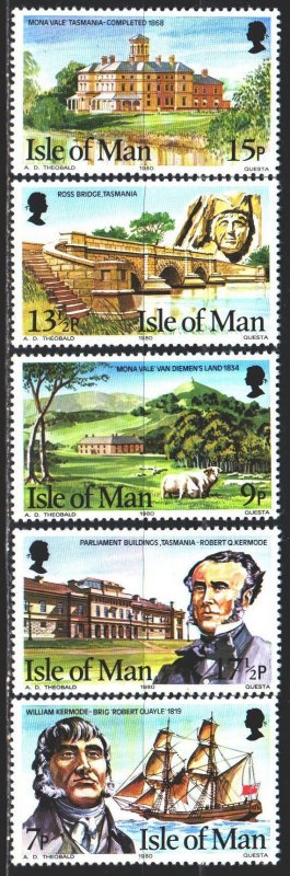 Isle Of Man. 1980. 173-77. Kermode family in Tasmania. MNH.