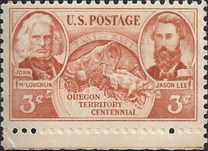 # 964 MINT NEVER HINGED OREGON TERRITORY
