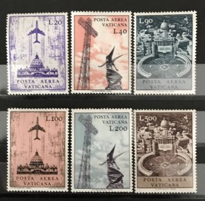 Vatican City 1967, #C47-52, MNH, CV $1.50