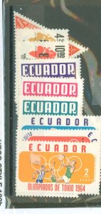 Ecuador #C426-34  Single (Complete Set)