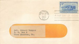 1006 3c B & O RAILROAD - Unusual FDC on window envelope