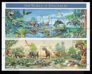 # 3136  World of Dinosaurs 32¢ Sheet  MNH