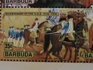 ​BARBUDA 1976- BICENTENARY OF AMERICAN REVOLUTIONARY MNH S/S #1 VERY FINE