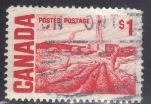 CANADA SC# 465B USED $1  1967-72   SEE SCAN