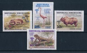 [64117] Dominican Republic 1977 Wild Life - Zebra, Bird  MLH