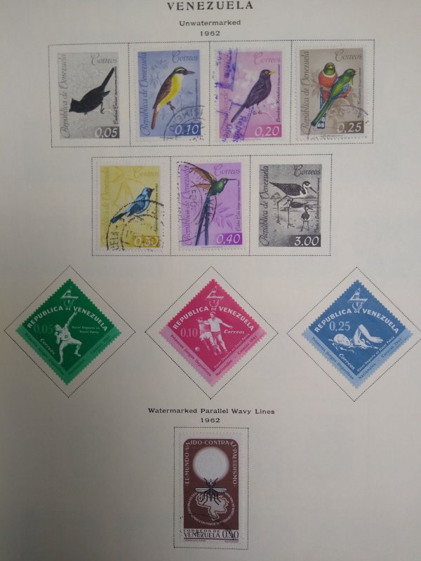 collection on pages Venezuela 1961-65 PS: CV $159