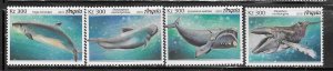 Angola #1448-1451  300kz Whales 2018 (MNH) CV $7.50