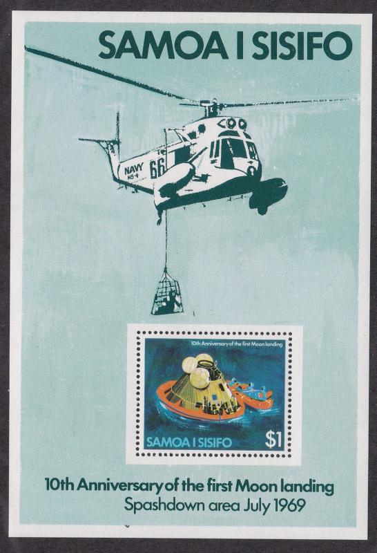 Samoa # 512a, Moon Landing 10th Anniversary, Souvenir Sheet, NH 1/2 Cat.