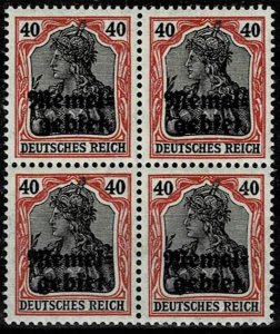 Memelgebiet 1920, Sc.#8 MNH in block of 4