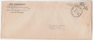 APO 832, HOWARD FIELD, CANAL ZONE, 1947 War Department Free cover.