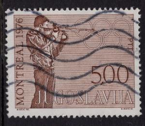 Yugoslavia   #1311  used 1976  Olympic Games Montreal  5d  target shooting