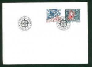 Sweden. FDC 1981 Europa 81 Folklore.  Engraver M Franzen