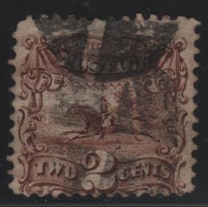 Scott 113 2c Post Horse & Rider