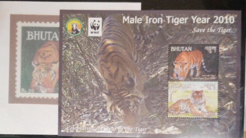 O) 2010 BHUTAN, DIE PROOF ORIGINAL, WWF - DEPARTMENT OF FOREST - BULL, MALE IRON