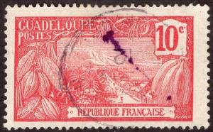 Guadeloupe 59 - Used - 10c Harbor at Basse-Terre (1905) (cv $0.65) (2)