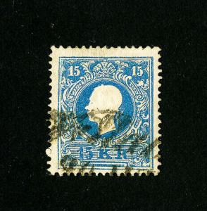 Austria Stamps # 11a XF Used Rare Scott Value $450.00