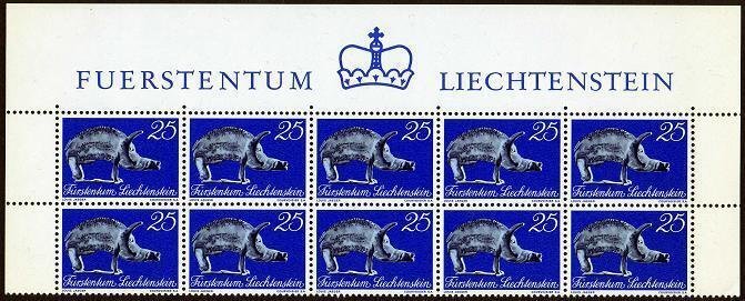 Liechtenstein 478-480 blocks/10,MNH.Michel 536-538. National Museum,Vaduz.1971.