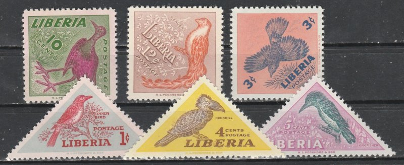 Liberia   341-46     (N*)   1953  Complet   ($$)