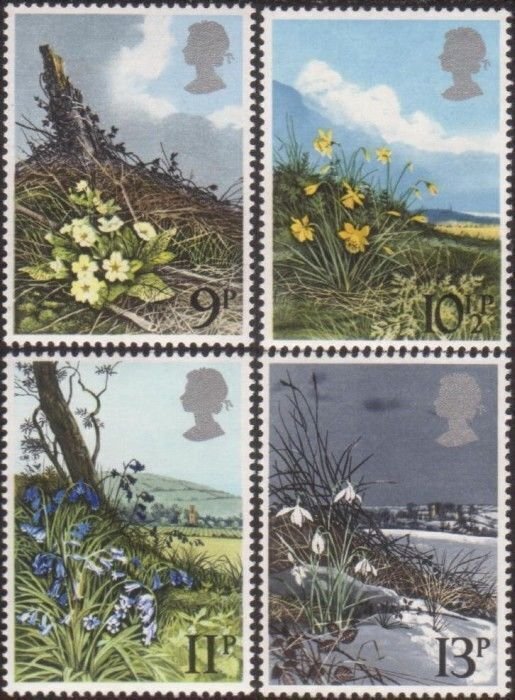 Great Britain 1979 SG1079-1082 Spring Wild Flowers set MNH