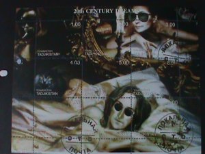 ​TAJIKISTAN- 2000--20TH CENTURY DREAMS-THE BEST MOVIE STARS- CTO NH SHEET-VF