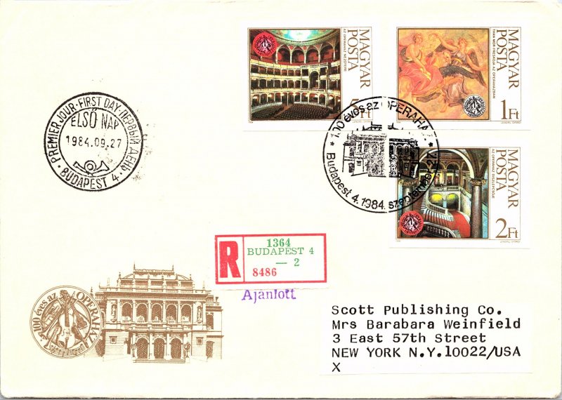 Hungary, Worldwide First Day Cover, Art