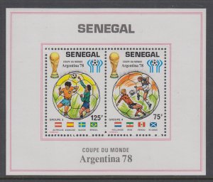 Senegal 485 Soccer Souvenir Sheet MNH VF