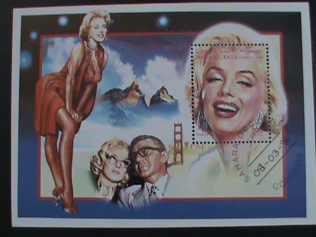 ​SAHARA-STAMP- 1996-MARILYN MONROE MINT NOT HING S/S SHEET. LAST ONE