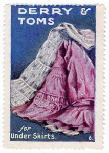 (I.B) Cinderella Collection : Derry & Toms Publicity Stamp (Under Skirts)