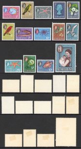 St Helena SG176/89 1961 Set of 14 M/M Cat 60 pounds