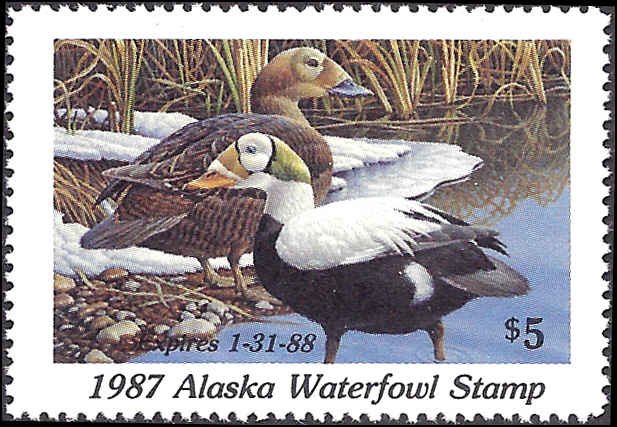 AK3 Mint,OG,NH... Alaska State Duck Stamp... SCV $10.00