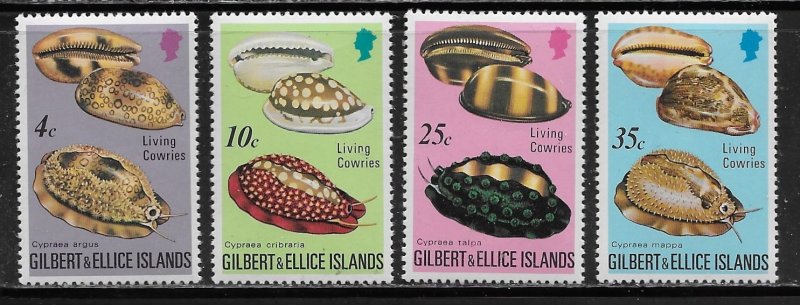 Gilbert & Ellice Islands Scott #'s 241 - 244 MNH