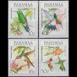 BAHAMAS 1989 - Scott# 668-71 Hummingbirds Set of 4 NH