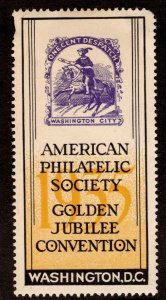 OAS-CNY 7743 FANTASY STAMP APS GOLDEN JUBILEE WASHINGTON DC