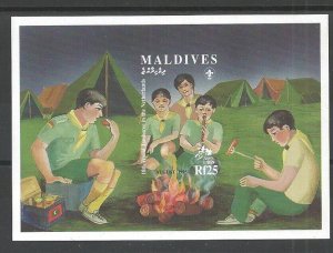 1995 Maldives Boy Scout Jamboree Netherlands SS IMPERF