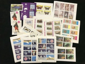 Scotland Birds Fish Space Nagaland Wildlife Trains Sheets MNH x 80 (Ad 234