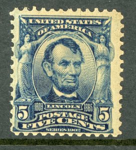 USA 1902⭐5¢  Lincoln ⭐ Blue ⭐Scott # 304 ⭐ MNH A435