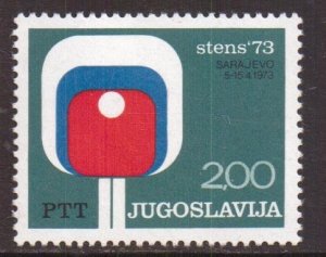 Yugoslavia   #1136  MNH  1973   table tennis