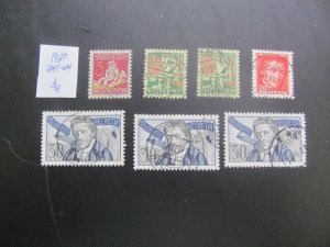 SWITZERLAND 1927 USED SC B41-44+ SET VF/XF  (185)