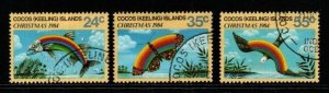 COCOS (KEELING) ISLANDS SG122/4 1984 CHRISTMAS FINE USED